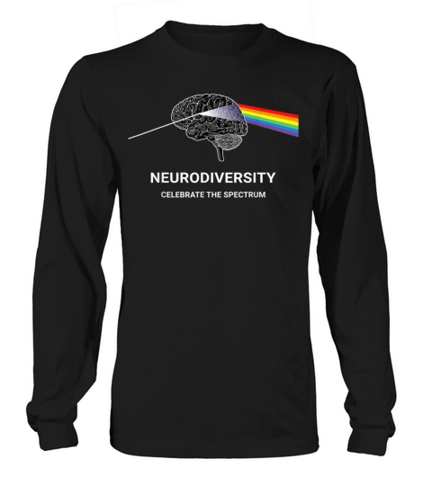 Neurodiversity Autism Spectrum ASD ADHD Rainbow Br Women's Long Sleeve