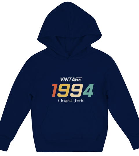 Vintage 1994 Original Parts Tee Birthday Gift Retr Kids Hoodie