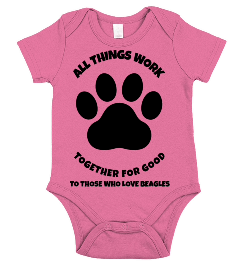 All things work together to beagles dog breed love Short Sleeve Baby One-Piece