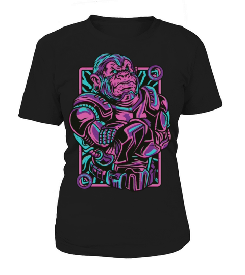 Neon Style Gorilla Women's T-Shirt
