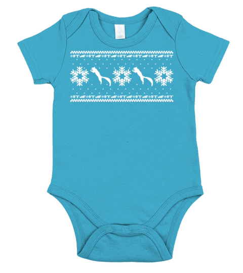 CHRISTMAS VACATION HOLIDAY PATTERN Short Sleeve Baby One-Piece