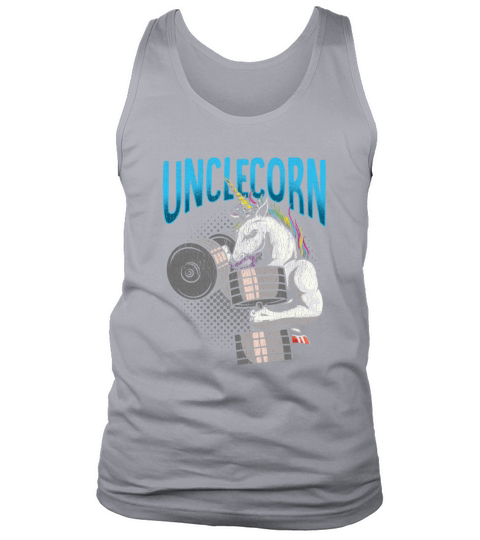 Cool Unicorn Uncle Weightlifting Gym Workout Men's Tank Top