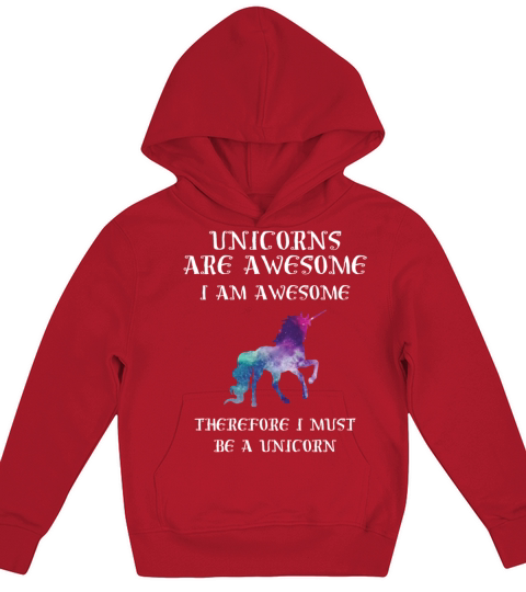 unicorn are awesome i am Kids Hoodie