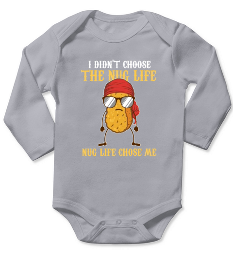 Nug Life Chicken Nugget Long Sleeve Baby One-Piece