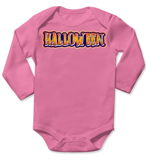 Pumpkin Halloween Long Sleeve Baby One-Piece