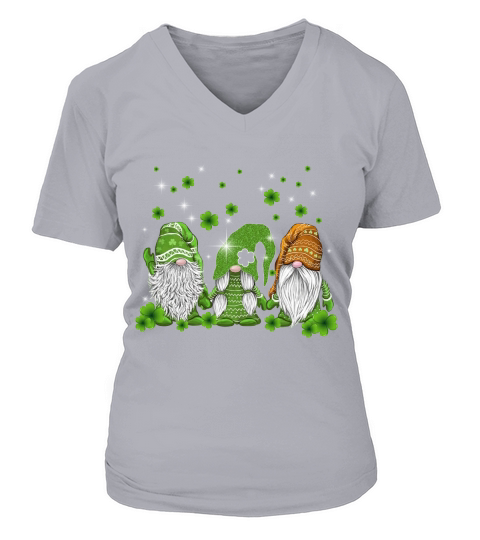 official three gnomes happy St. Patricks Day shirt V-neck T-Shirt Woman