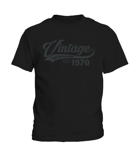 Cool Vintage 1970 51st Birthday Gift for Men Women Kids T-Shirt