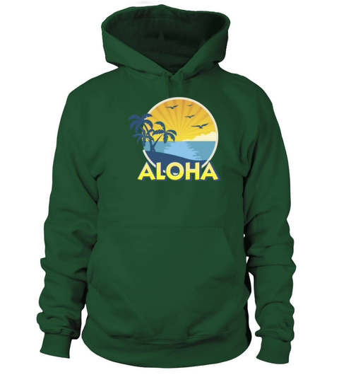 Vintage Aloha Island Surfing 70s Retro Women's Hoodie