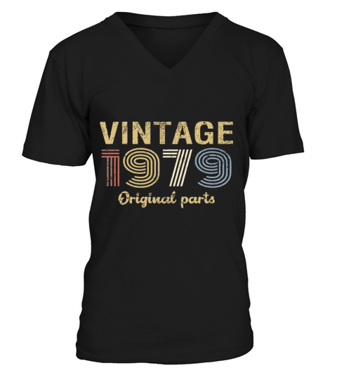 vintage 1979 original parts vintage hipster Men's V-Neck T-shirt