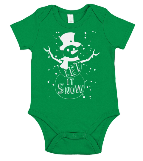 Let It Snow Short Sleeve Baby One-Piece