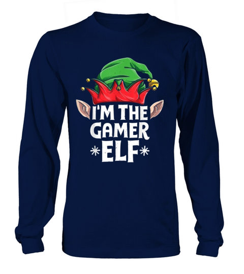 Im The Gamer Elf Funny Christmas Family Women's Long Sleeve