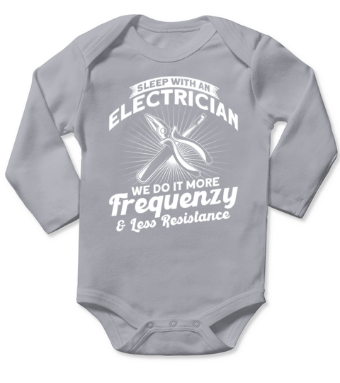Professional Electrician Electricial Worker Long Sleeve Baby One-Piece