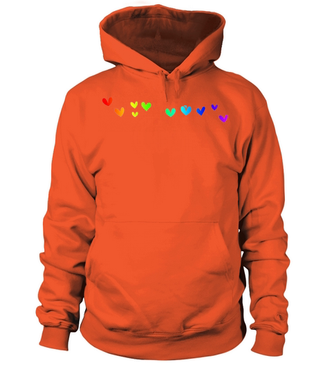 Minimalism hearts in rainbow colors gift Men's Hoodie