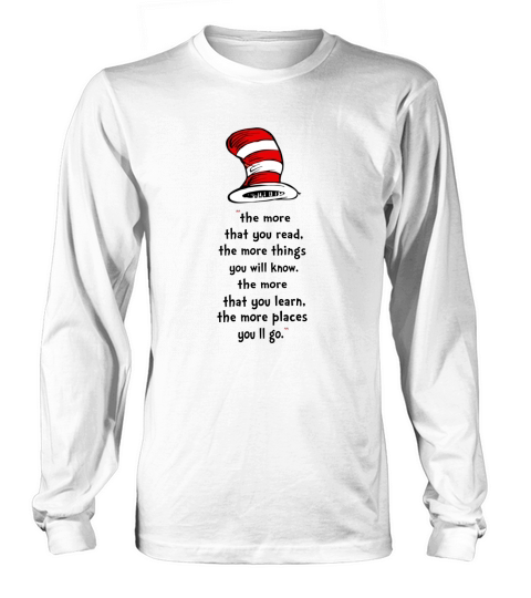 Dr Seuss Day Kids Long sleeved Unisex
