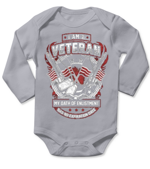 Im A Veteran Long Sleeve Baby One-Piece