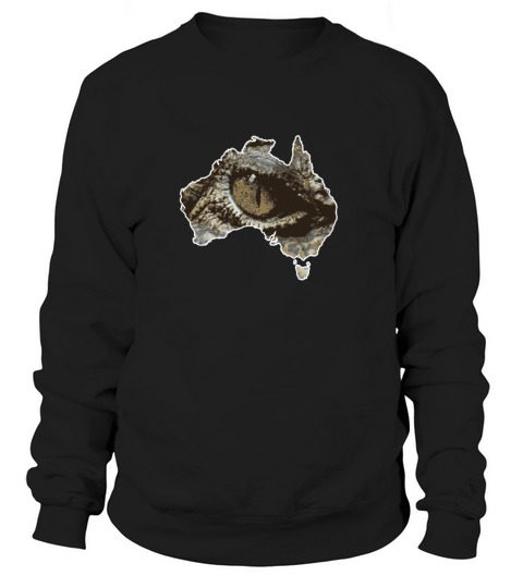 Australia Continent Crocodile Eye Gift Idea Men's Sweatshirt