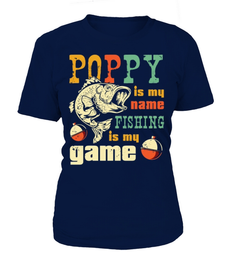 Best Poppy Fishing Shirt -Funny Pops Grandpa Fishi Women's T-Shirt