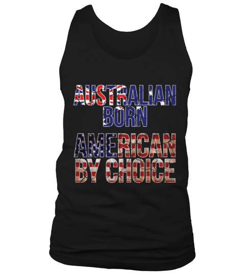 Australian Born American by Choice National Flag Men's Tank Top