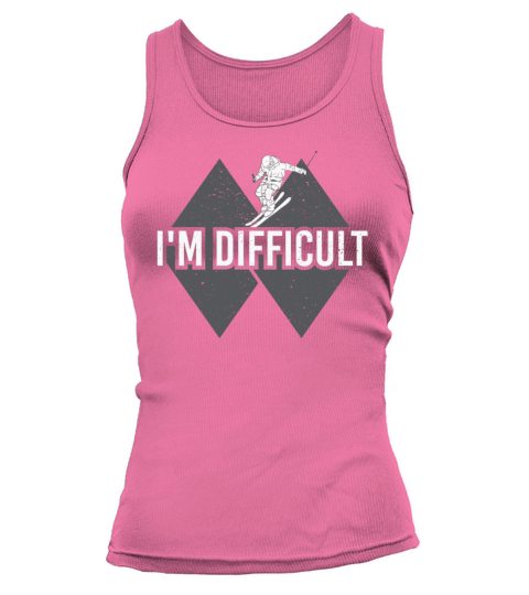 Im Difficult Double Black Diamond Skiing Tank top Woman