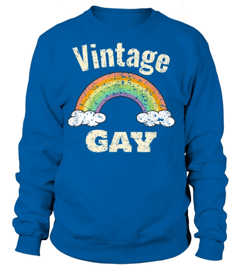 Vintage Gay LGBT Retro Gay Pride Month Funny LGBTQ Women's Sweatshirt