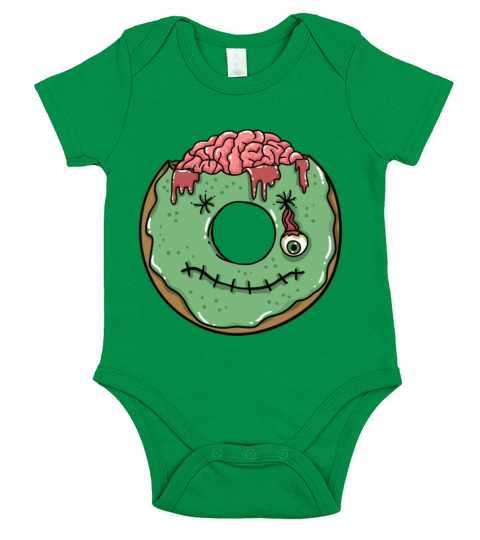 HALLOWEEN DONUT ZOMBIE Short Sleeve Baby One-Piece