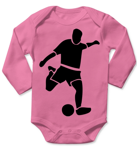 Soccer Player Long Sleeve Baby One-Piece