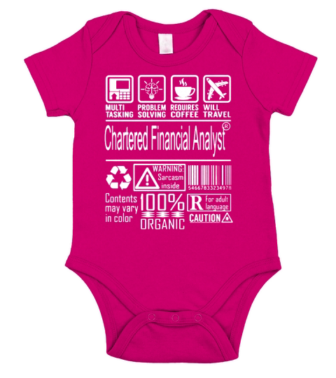 Chartered financial analyst 2018 T-Shirt Short Sleeve Baby One-Piece