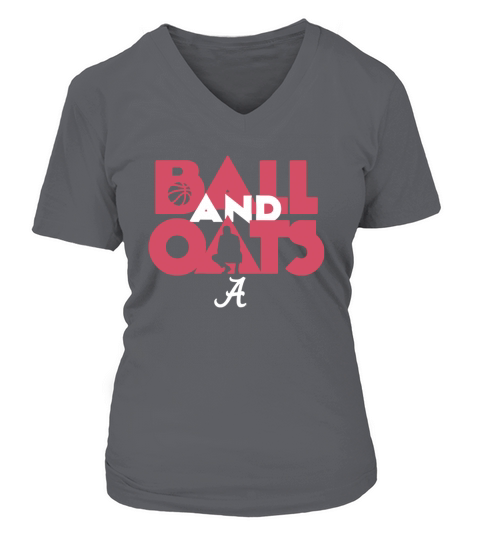 Ball & Oats Licensed by Alabama Basketball Shirt V-neck T-Shirt Woman