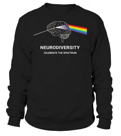 Neurodiversity Autism Spectrum ASD ADHD Rainbow Br Women's Sweatshirt