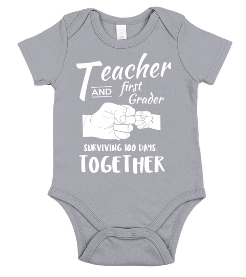 Surviving 100 Days Of School Short Sleeve Baby One-Piece