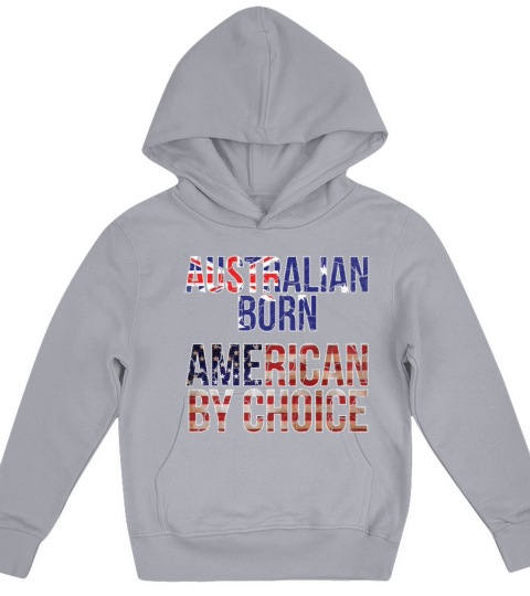 Australian Born American by Choice National Flag Kids Hoodie