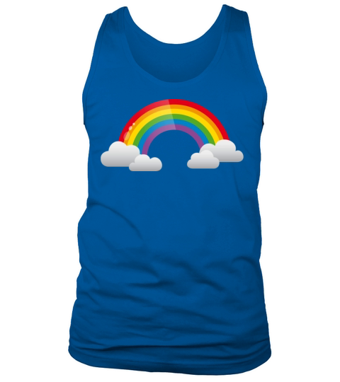 Rainbow and Clouds Men's Tank Top