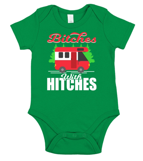 A Cute Camping Tee For Campers "Bitches With Short Sleeve Baby One-Piece