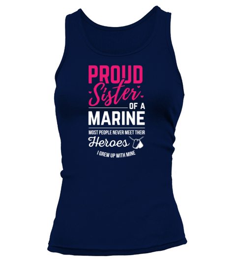 Proud Sister Of A Marine Veterans Women's Tank Top