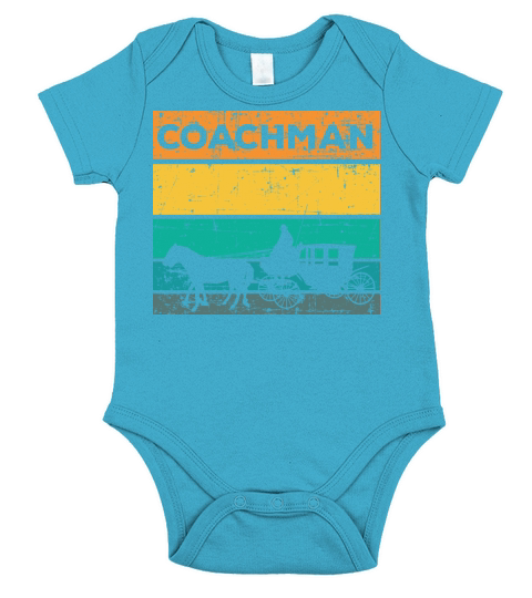Coachman carriage horse Short Sleeve Baby One-Piece