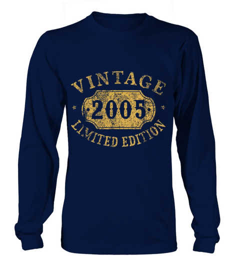 vintage 2005 limited edition black for mens or wom Men's Long Sleeve
