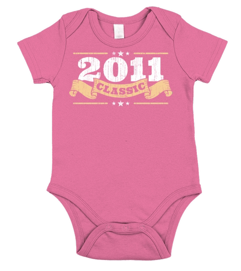 Anniversary 2011 Classic Matching Couple Distresse Short Sleeve Baby One-Piece