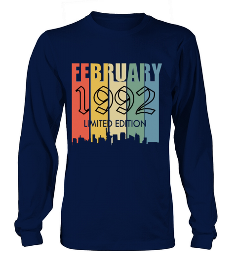 February 1992 year vintage saying Men's Long Sleeve