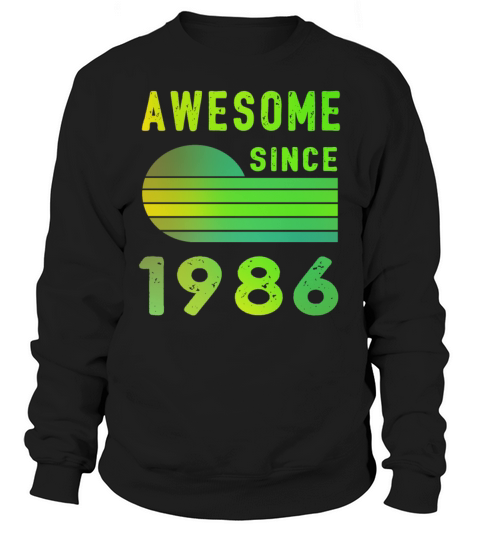 1986 Birthday Retro Vintage Gift Men's Sweatshirt