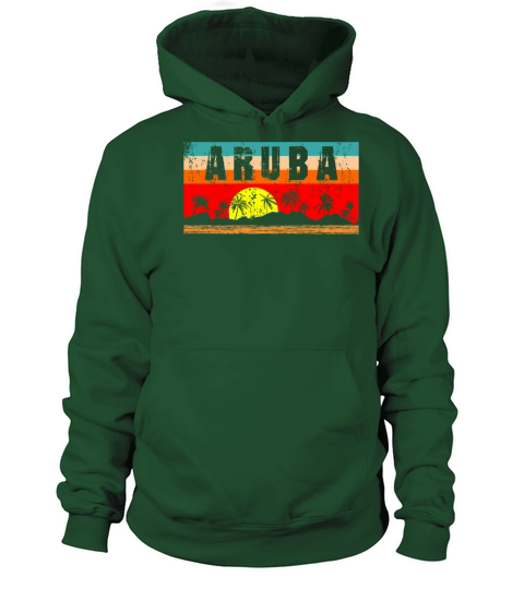 Relaxing Tropical Aruba Distressed Sunset Gift Men's Hoodie