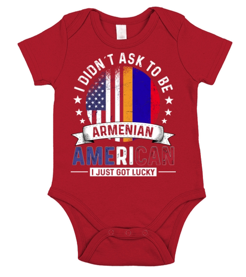 Armenian American Flags Pride Armenia Flag Short Sleeve Baby One-Piece