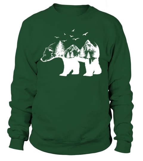 Bear wilderness mountains and wildlife Women's Sweatshirt