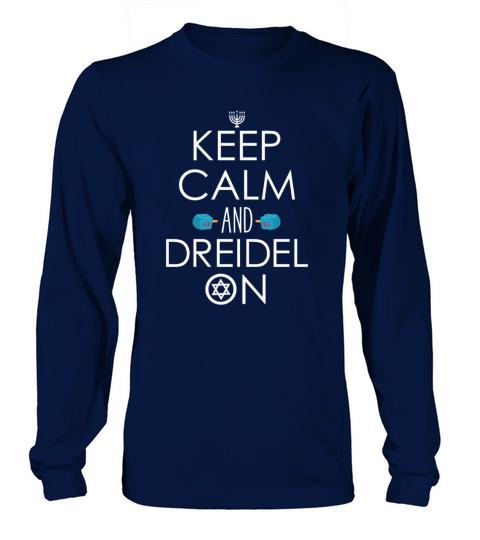 Funny Hanukkah Gift Ideas - Keep Calm and Dreidel Women's Long Sleeve