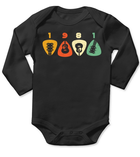 1981 Birthday Pick TShirt 40th Birthday Shirt Born Long Sleeve Baby One-Piece