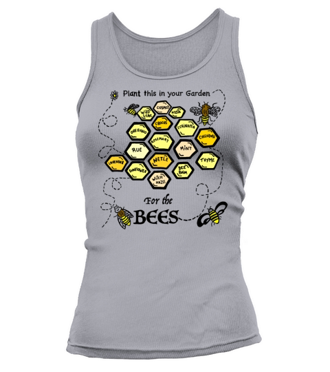 Plant a Garden to Save the Bees Hand Drawn Design Women's Tank Top