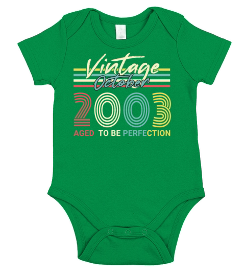 October 2003 Vintage Perfection Short Sleeve Baby One-Piece