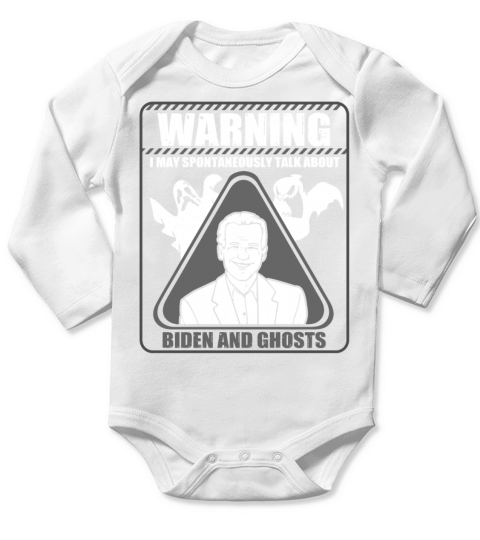 Halloween Joe Biden horror ghost scary Long Sleeve Baby One-Piece