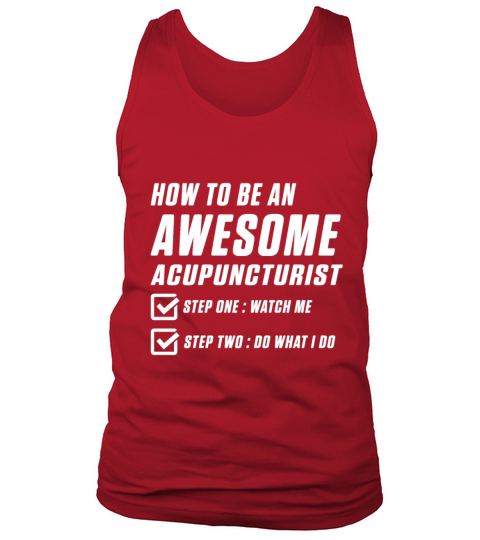 Acupuncture Learning Funny Acupuncturist print Men's Tank Top