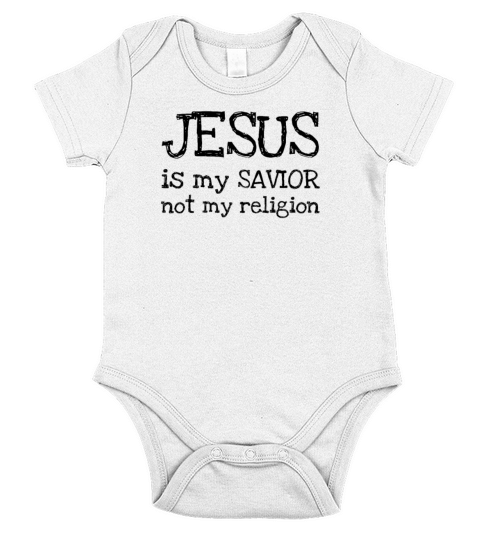 Jesus is my Savior Short Sleeve Baby One-Piece