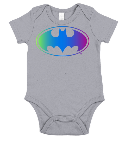Batman Neon Logo Colors Short Sleeve Baby One-Piece